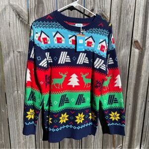 New Aldi Multicolored Christmas Sweater